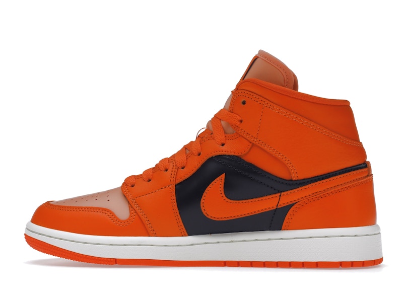 Air Jordan 1 Mid Orange Black (W) - Crimson Bliss/Rush Orange/Black/Sail - DM3381-600 - 19
