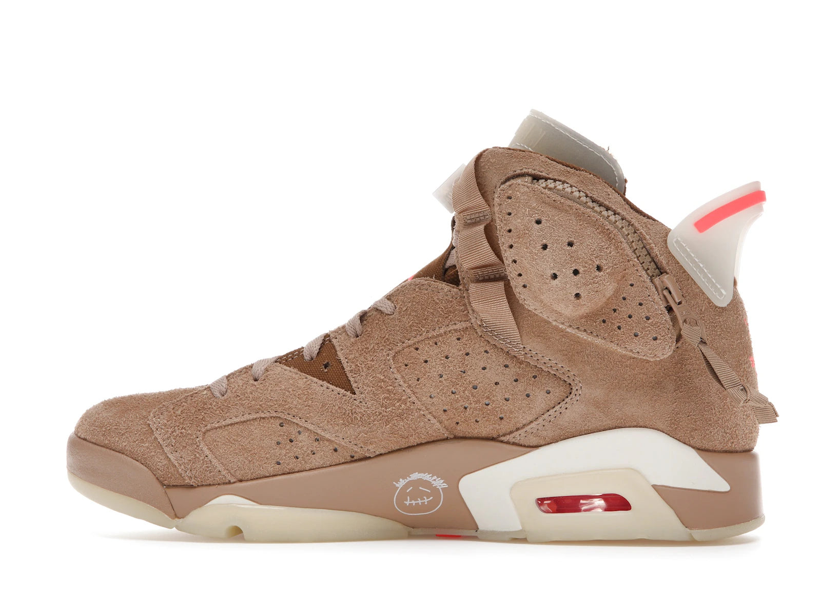 Air Jordan 6 Retro Travis Scott British Khaki - British Khaki/Sail-Bright Crimson - DH0690-200 - 19