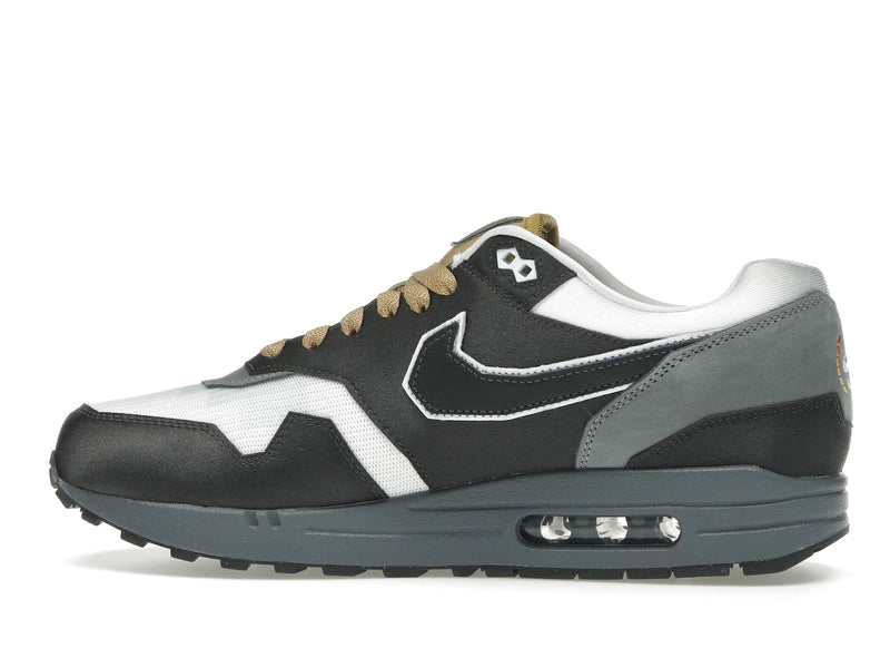 Nike Air Max 1 Swoosh Low Poly Big Head Mode - Dark Smoke Grey/White/Metallic Gold - IB9898-001 - 19