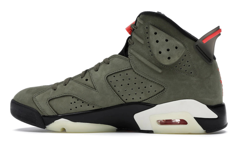 Air Jordan 6 Retro Travis Scott - Medium Olive/Black-Sail-University Red - CN1084-200 - 19