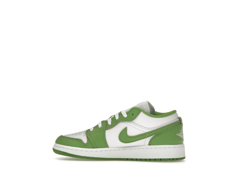 Air Jordan 1 Low Chlorophyll (GS) - White/Chlorophyll/Lightning - HF4779-100 - 19