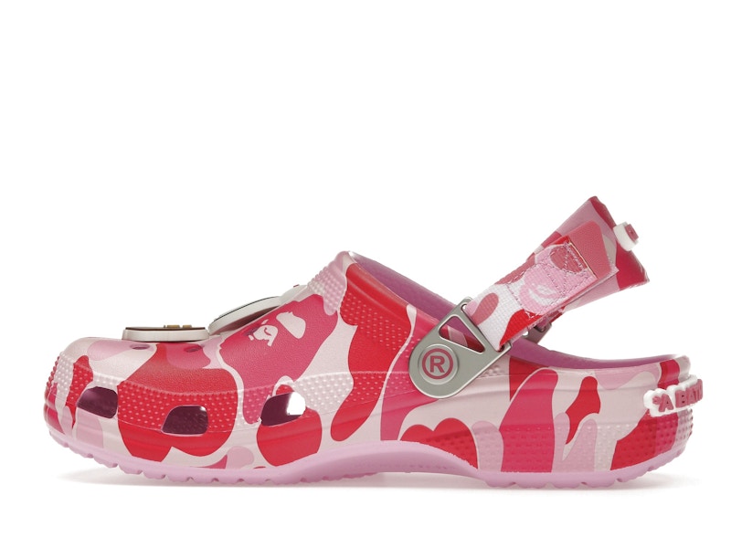 Crocs Classic Clog A Bathing Ape Bape Abc Camo Pink - vue 19