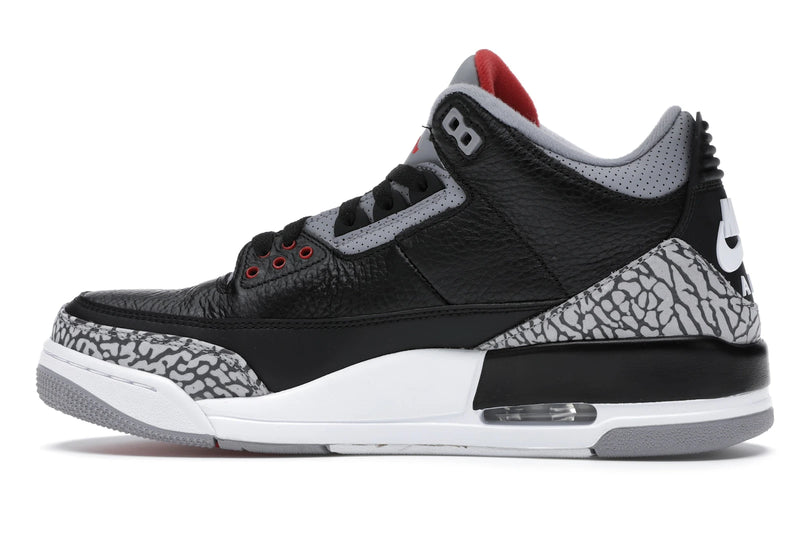 Air Jordan 3 Retro Black Cement (2018) - Black/Fire Red-Cement Grey-White - 854262-001 - 19