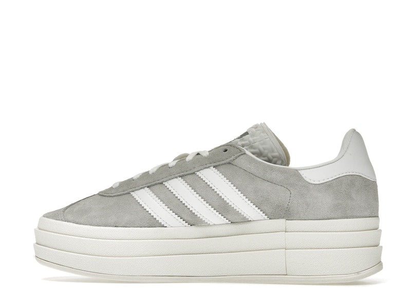adidas Gazelle Bold Grey White (Women's) - Grey Two/Footwear White/Core White - HQ6893 - 19