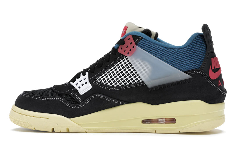 Air Jordan 4 Retro Union Off Noir - Off-Noir/Brigade Blue-Dark Smoke Grey-Light Fusion Red - DC9533-001 - 19