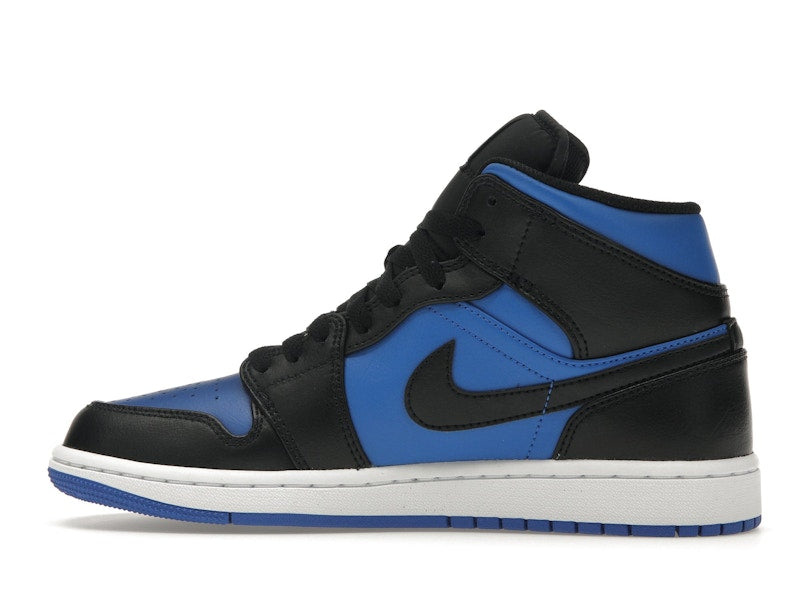 Air Jordan 1 Mid Black Royal Metallic - Black/Black/White/Royal Blue - DQ8426-042 - 19