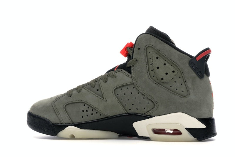 Air Jordan 6 Retro Travis Scott (GS) - Medium Olive/Black-Sail-University Red - CN1085-200 - 19