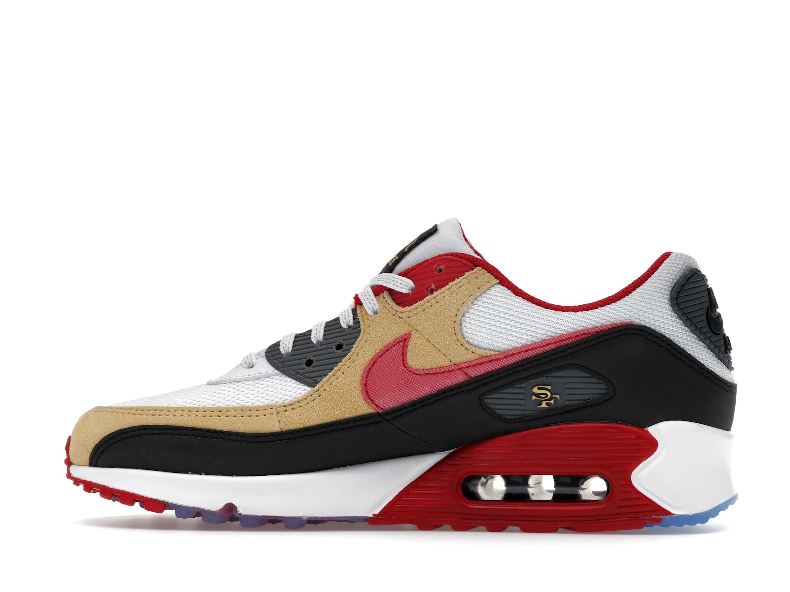 Nike Air Max 90 San Francisco 49ers - White/Gym Red/Black - II7588-100 - 19