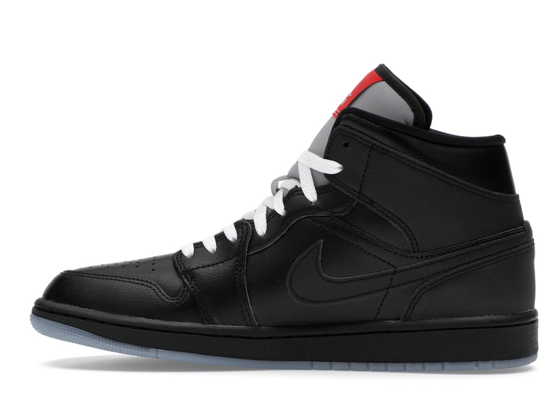 Air Jordan 1 Mid SE Black Metallic Reimagined - Black/Silver Metallic/University Red - HV5177-010 - 19