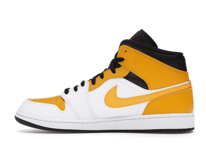 Air Jordan 1 Mid University Gold - White/University Gold-Black - 554724-170 - 19