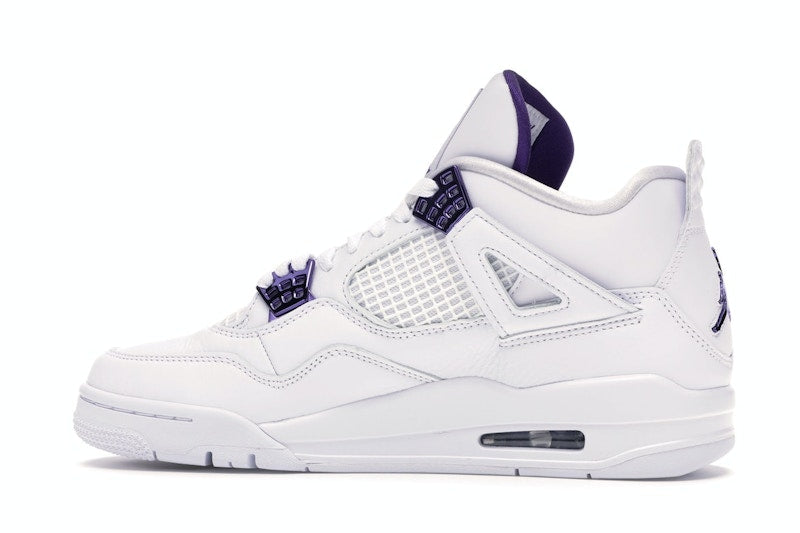 Air Jordan 4 Retro White Court Purple - White/Metallic Silver-Court Purple - CT8527-115 - 19