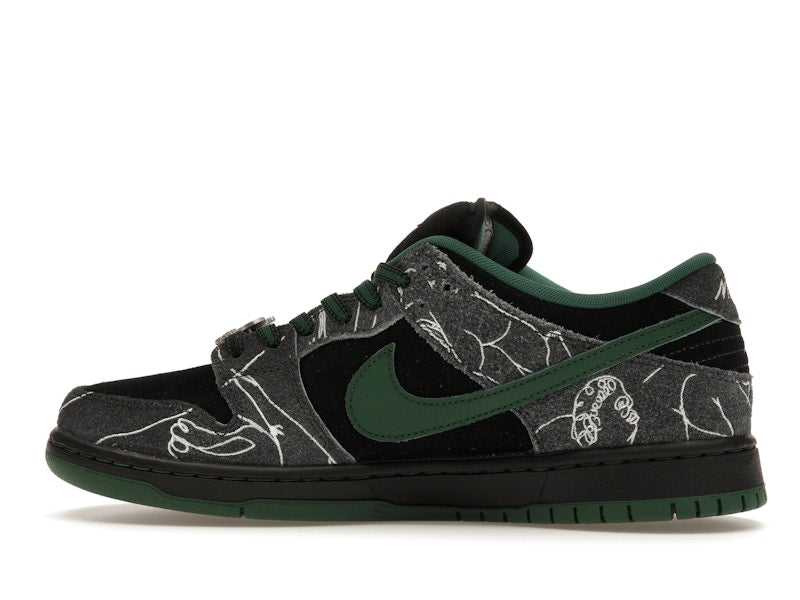 Nike SB Dunk Low There Skateboards - Black/Gorge Green-Summit White - HF7743-001 - 19