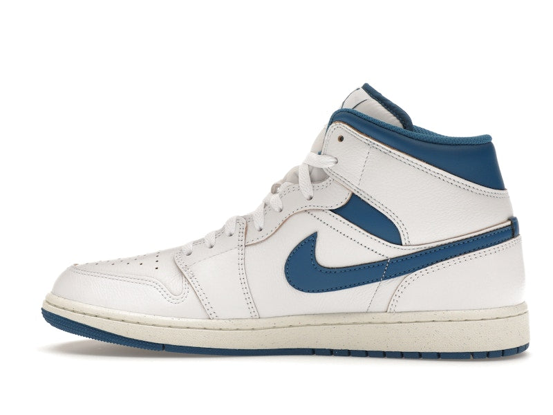 Air Jordan 1 Mid SE Industrial Blue - White/Sail/Industrial Blue - FN5215-141 - 19