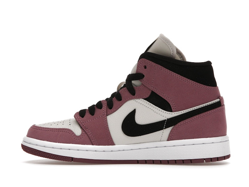 Air Jordan 1 Mid Berry Pink (W) - Light Mulberry/Light Bone/White/Black - DC7267-500 - 19