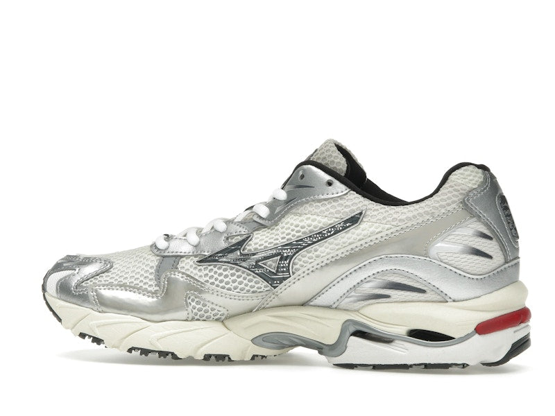 Mizuno Wave Rider 10 White Black Rythmic Red - vue 21