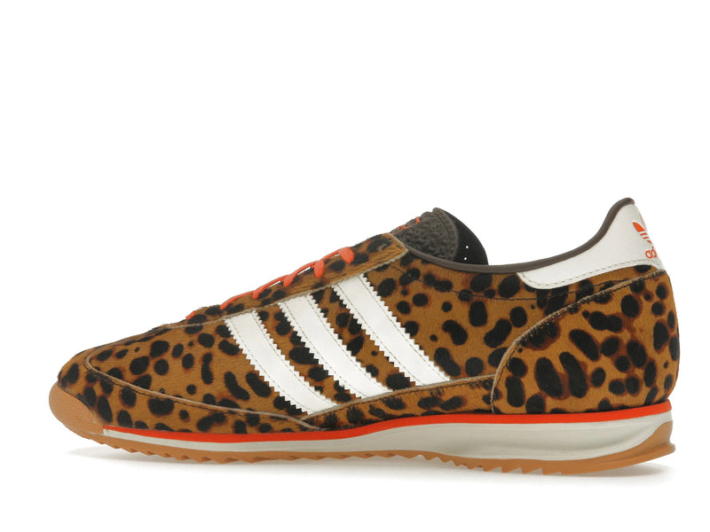 Adidas Sl 72 OG Leopard Print Womens - Dark Brown/Off White/Semi Impact Orange - JI0189 - 20