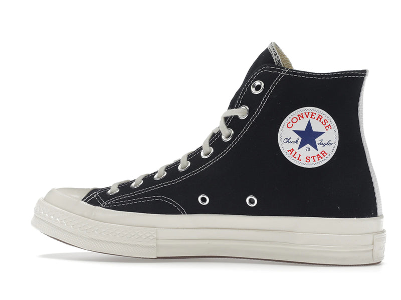 Converse Chuck Taylor All Star 70s Hi Comme Des Garcons Play Black - Black/White/High Risk Red - 150204C/A08791C - 20