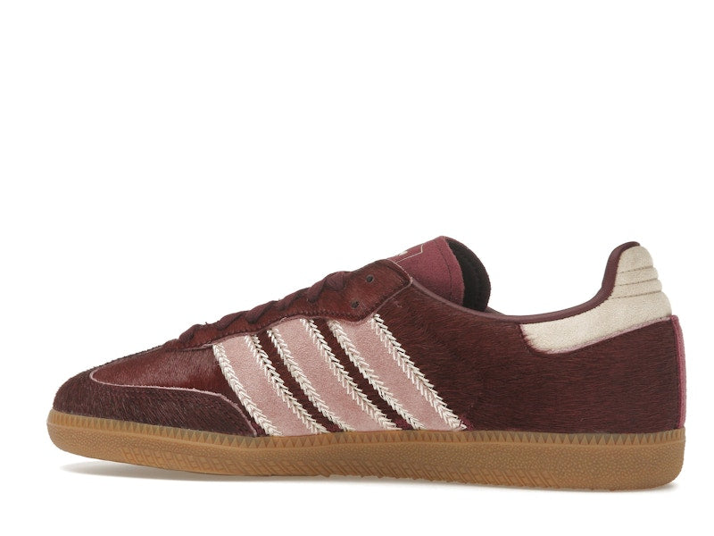 adidas Samba OG Maroon Sand Strata Pony (Women's) - Sand Strata/Maroon/Warm Clay - JP5330 - 20