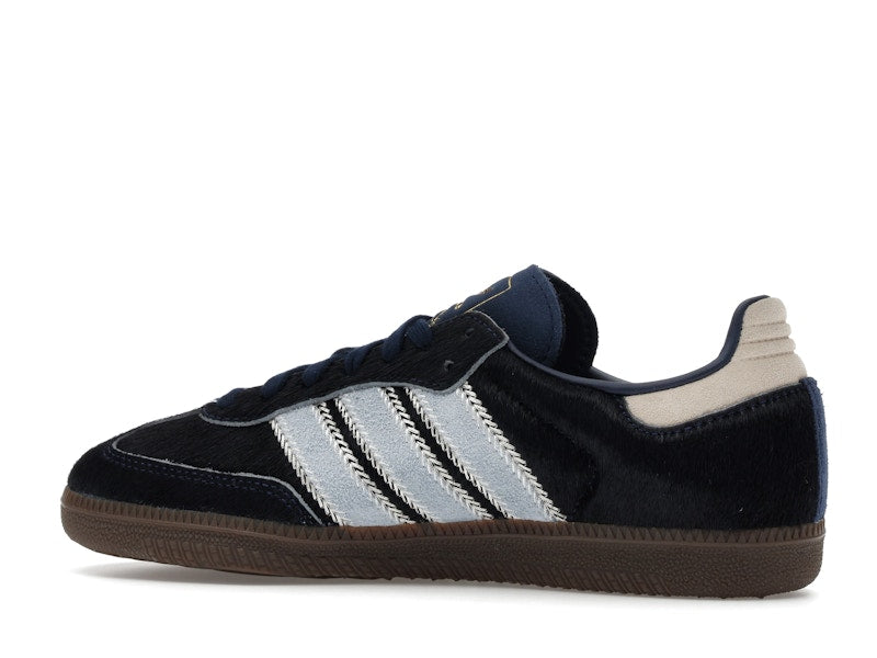 adidas Samba OG Pony Hair Night Indigo Clear Sky (Women's) - Night Indigo/Clear Sky/Tactile Blue - JS3934 - 20