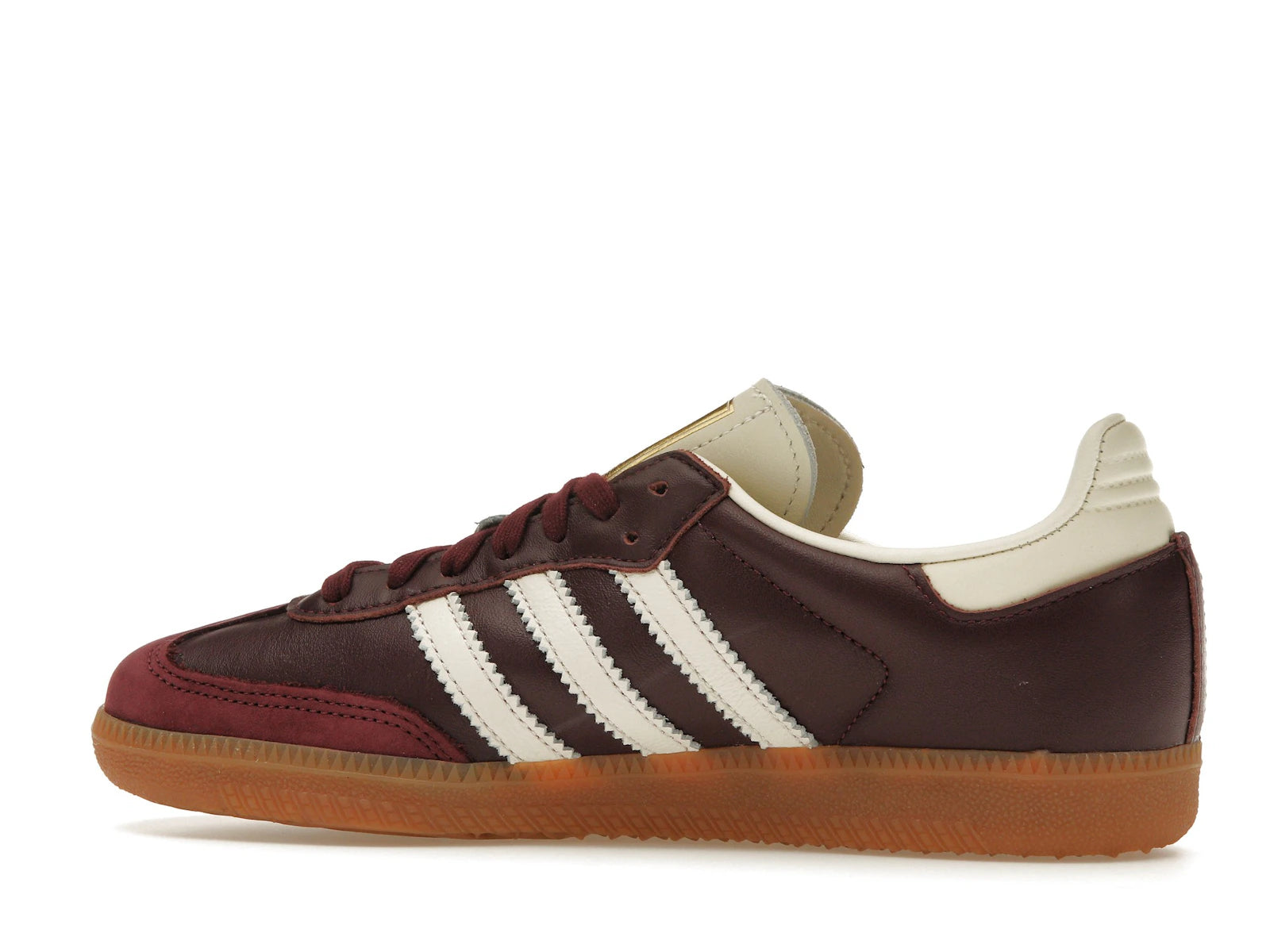 Adidas Samba OG Maroon Gold Metallic - Maroon/Cream White/Gold Metallic - ID0477 - 20