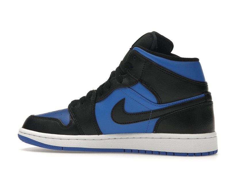 Air Jordan 1 Mid Black Royal Metallic - Black/Black/White/Royal Blue - DQ8426-042 - 20