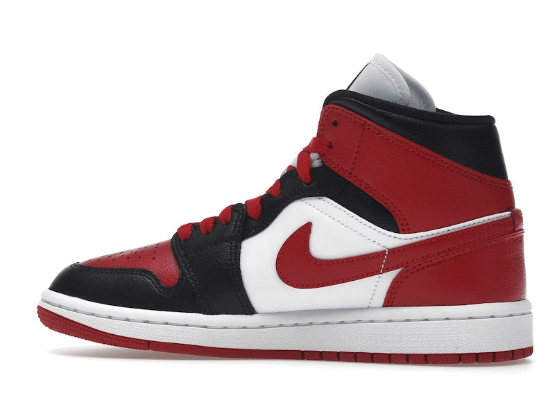 Air Jordan 1 Mid Alternate Bred Toe (W) - White/Red/Black - BQ6472-079 - 20
