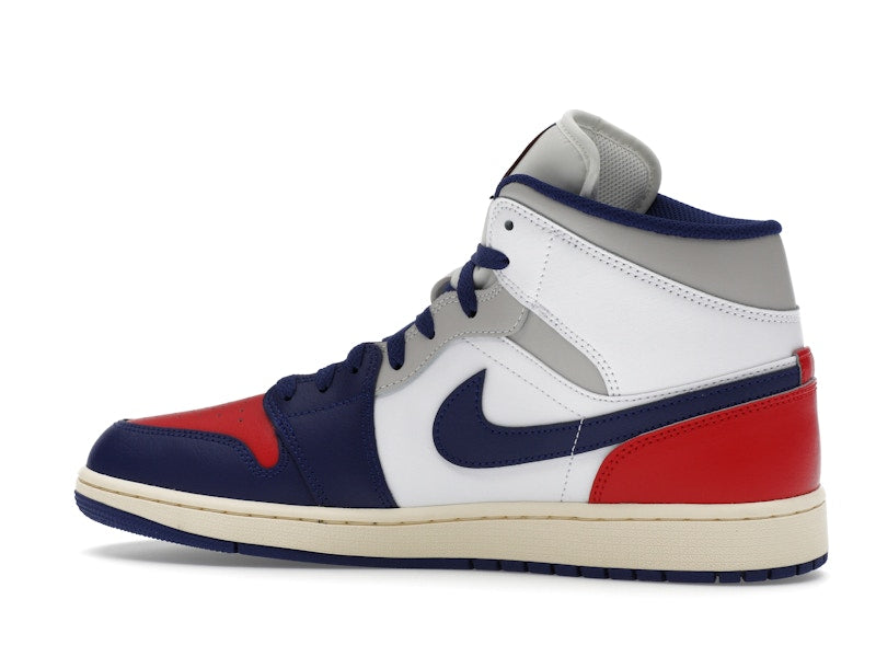 Air Jordan 1 Mid Rare Air - White/University Red/Neutral Grey/Deep Royal Blue - DQ8426-102 - 20