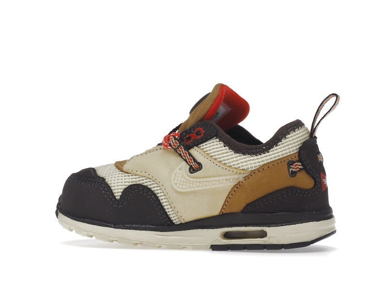 Nike Air Max 1 Travis Scott Cactus Jack Baroque Brown (TD) - Baroque Brown/Lemon Drop/Wheat/Chile Red - DN4170-200 - 20
