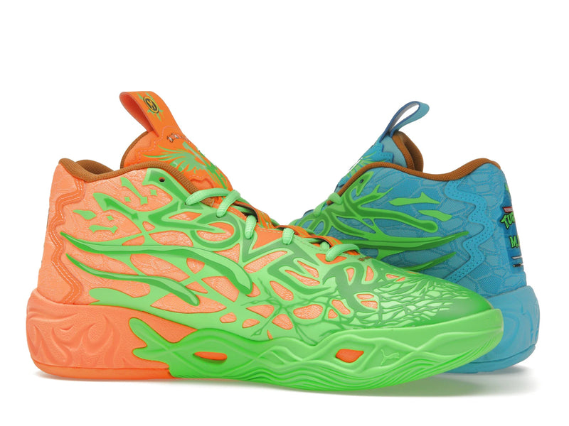 Puma Lamelo Ball Mb04 Teenage Mutant Ninja Turtles Leonardo And Michelangelo - Fluro Green Pes/PUMA Green/Bright Aqua/Orange Glow - 311307-01 - 20