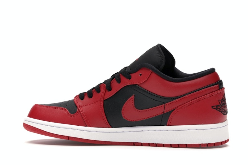 Air Jordan 1 Low Reverse Bred - Gym Red/Black-Gym Red-White - 553558-606 - 20