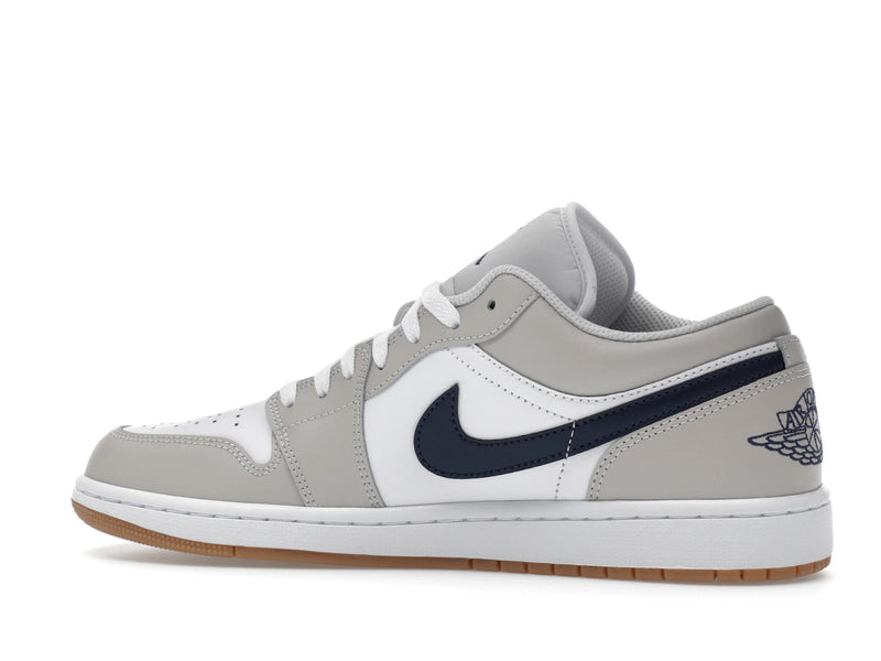 Air Jordan 1 Low Midnight Navy Neutral Grey - White/Neutral Grey/Gum Medium Brown/Midnight Navy - 553558-146 - 20