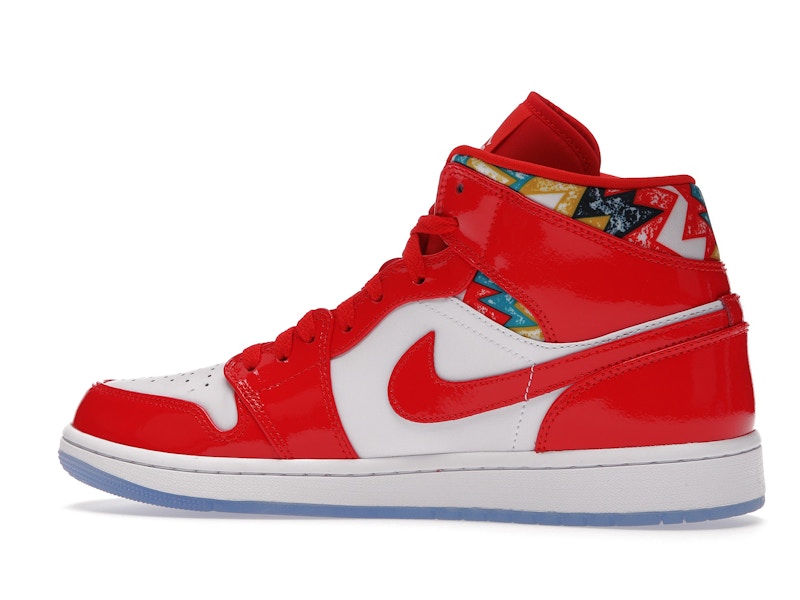 Jordan 1 Mid Barcelona Sweater Red Patent - widok 21
