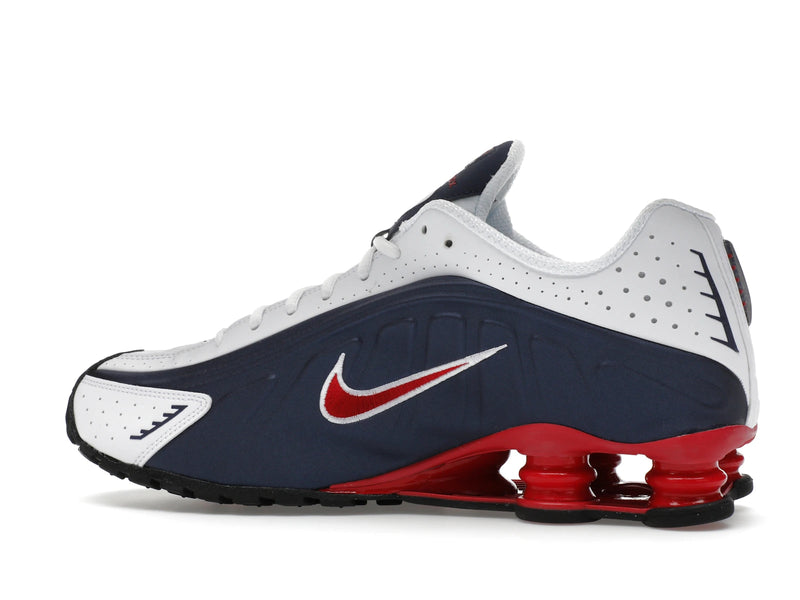 Nike Shox R4 Usa (2025) - Midnight Navy/White/Metallic Silver/Gym Red - HQ1988-400 - 20