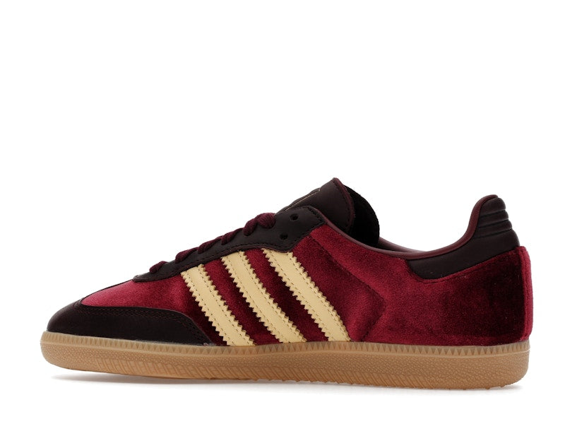 adidas Samba OG Shadow Red Velvet (Women's) - Shadow Red/Maroon/Gum - JS1394 - 20