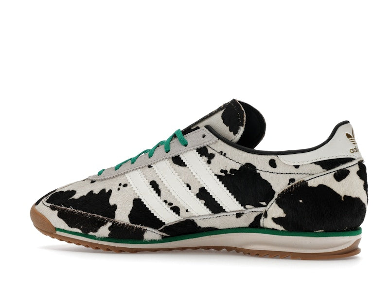 adidas SL 72 OG Cow Print Black White (Women's) - Core Black/Off White/Court Green - JR1639 - 20