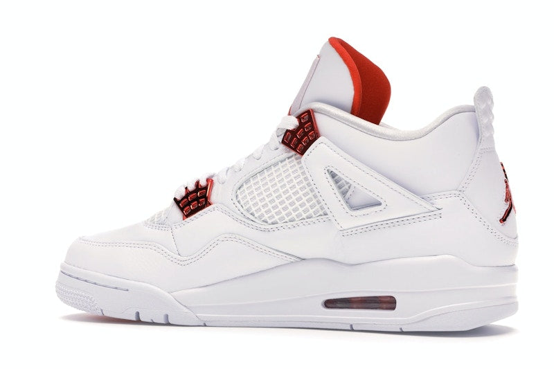 Air Jordan 4 Retro Metallic Orange - White/Metallic Silver-Team Orange - CT8527-118 - 20