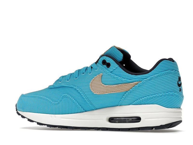 Nike Air Max 1 Corduroy Baltic Blue - Baltic Blue/Sesame-Gridiron-Sail - FB8915-400 - 20