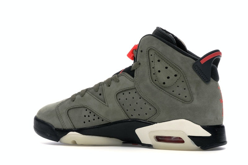 Air Jordan 6 Retro Travis Scott (GS) - Medium Olive/Black-Sail-University Red - CN1085-200 - 20