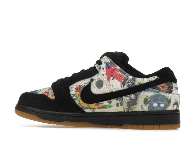 Nike SB Dunk Low Supreme Rammellzee - Black/Black-Multi-Color - FD8778-001 - 20