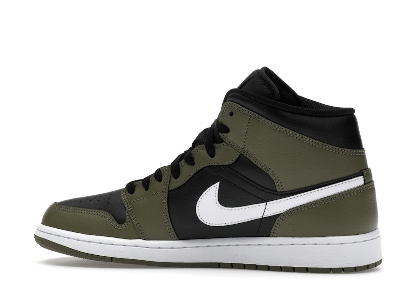 Air Jordan 1 Mid Black White Olive - Black/Medium Olive/Sail/White - DQ8426-092 - 20