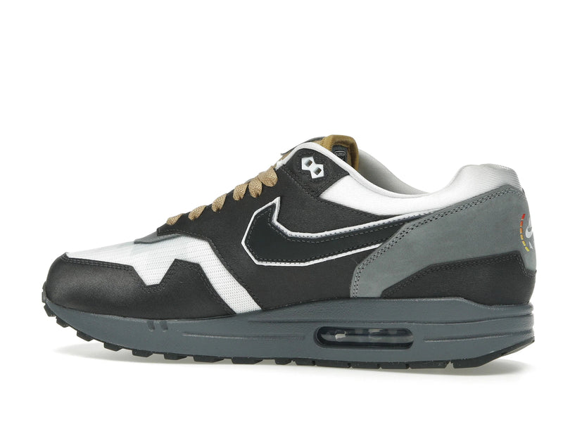 Nike Air Max 1 Swoosh Low Poly Big Head Mode - Dark Smoke Grey/White/Metallic Gold - IB9898-001 - 20