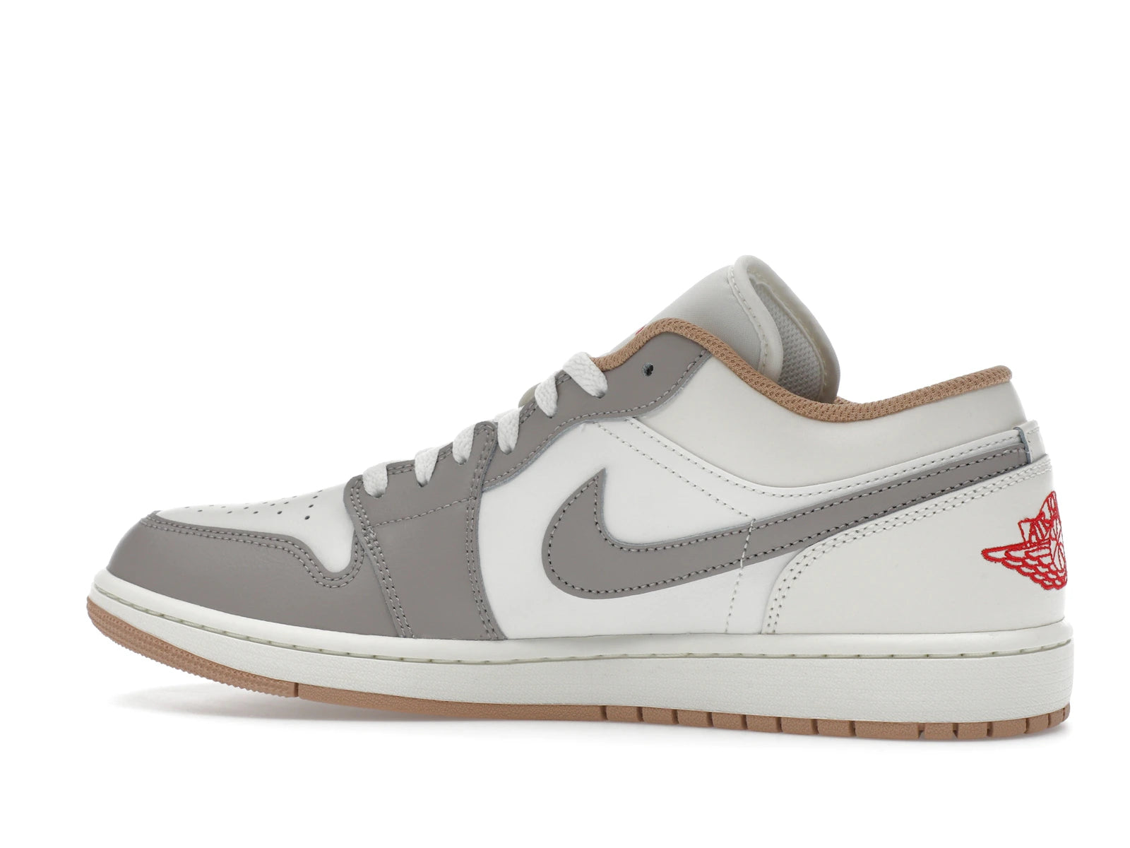 Air Jordan 1 Low Sail College Grey Rattan - Sail/College Grey/Hemp/Fire Red - 553558-169 - 20
