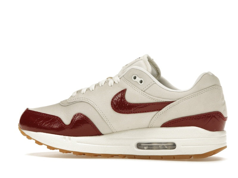 Nike Air Max 1 LX Team Red (Women's) - Sail/Sail/Gum Light Brown/Team Red - FJ3169-100 - 20