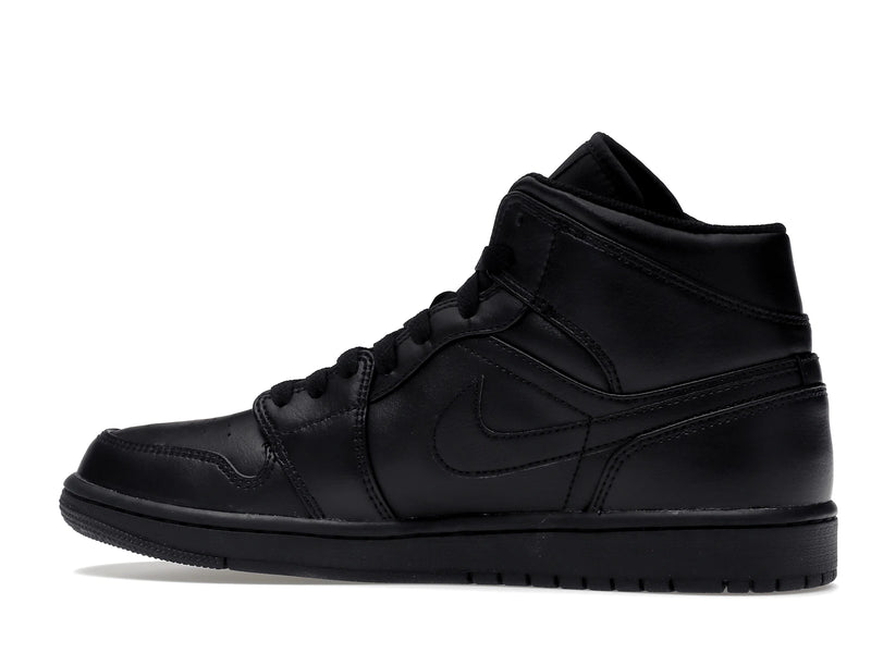 Air Jordan 1 Mid Triple Black (2022) - Black/Black/Black - 554724-093 - 20