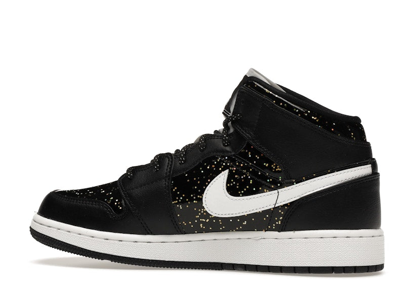 Air Jordan 1 Mid Black Speckle (GS) - Black/White - AV5174-001 - 20