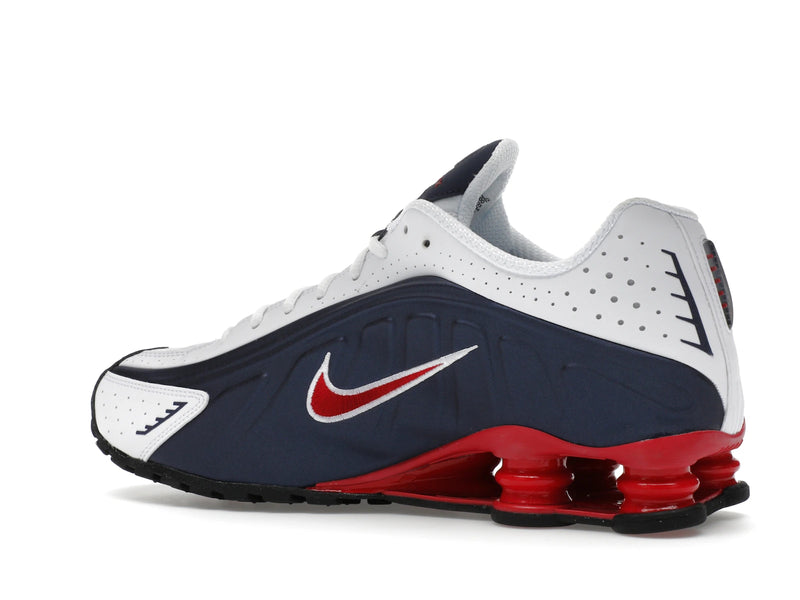Nike Shox R4 Usa (2025) - Midnight Navy/White/Metallic Silver/Gym Red - HQ1988-400 - 21