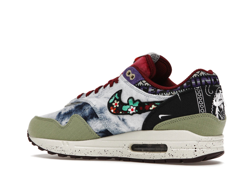 Nike Air Max 1 SP Concepts Denim Olive Canvas - Oil Green/Black/Team Red/Sail - DN1803-300 - 21