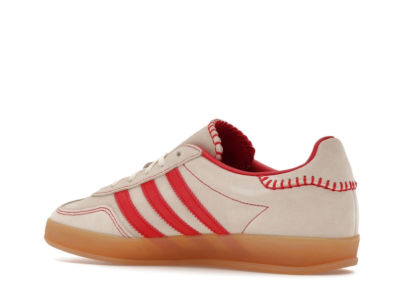 adidas Gazelle Indoor Beige Better Scarlet (Women's) - Beige/Better Scarlet/Cream White - JS1402 - 21