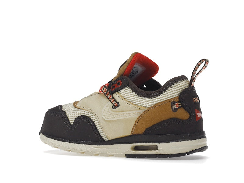 Nike Air Max 1 Travis Scott Cactus Jack Baroque Brown (TD) - Baroque Brown/Lemon Drop/Wheat/Chile Red - DN4170-200 - 21
