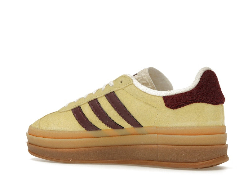 adidas Gazelle Bold Almost Yellow Maroon (Women's) - Almost Yellow/Maroon/Wonder White - IF5937 - 21